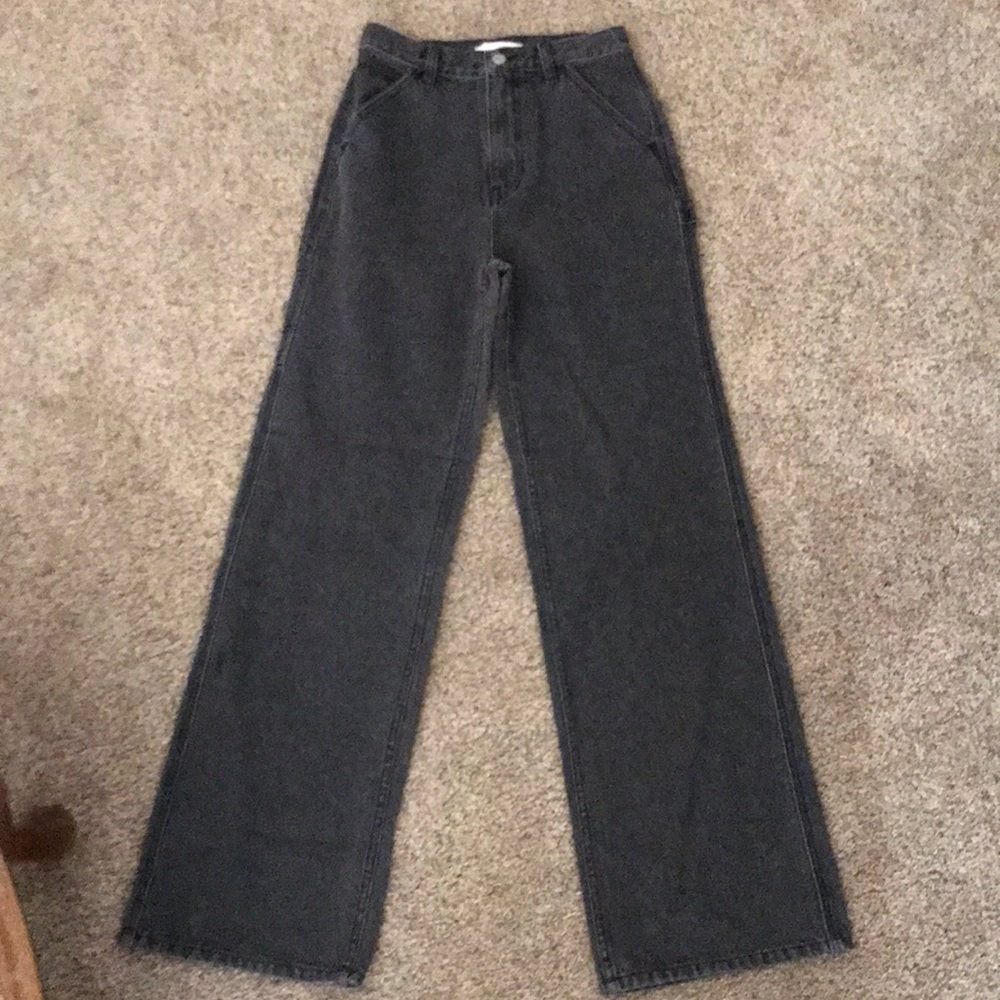 Black flare jeans